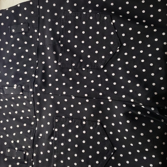 Black and White Polka Dot Capri Pants - Picture 3 of 4